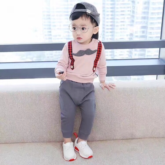 Mustache Appliquéd 2SET - Picture 1 of 8